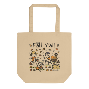 Stick Goats Rock by Goats Rock Ranch eco tote bag with cute stick goats