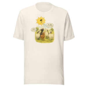 goats sun fart watercolor funny goat watercolor art unisex t shirt | goats & giggles