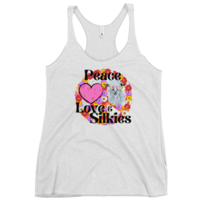 Peace Love & Silkies - Goats that is -Women's Racerback Tank