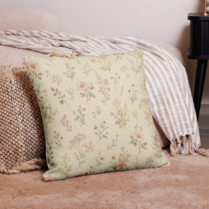 Blush Meadow Reversible Pillow Cover | Faith & Farm
