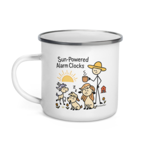Stick Goats Rock™ Sun Powered Camping | Enamel Mug