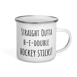 Stick Goats Rock™ Straight Outta HELL | Enamel Mug