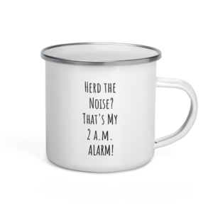 Stick Goats Rock™ 2 A.M. Alarm | Enamel Mug