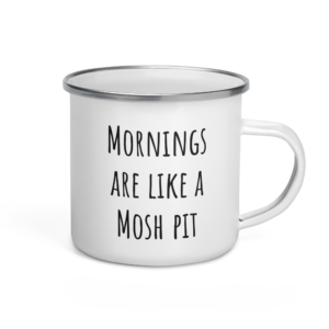 Stick Goats Rock™ Morning Mosh Pit | Enamel Mug