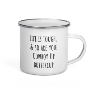Stick Goats Rock™ Rodeo Special Cowboy Up | Enamel Mug
