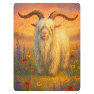 Sand HillsPeace Walker Sherpa Blanket | Boho Goat Throw