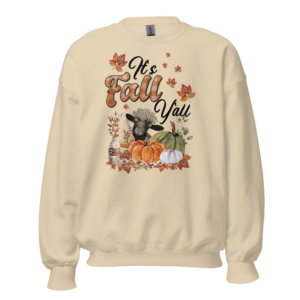 It’s Fall Y’all | Pumpkin Patch Goat Crewneck Sweatshirt