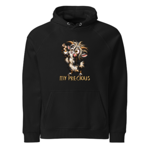 Wired Willie My Precious funny coffee goat raglan hoodie