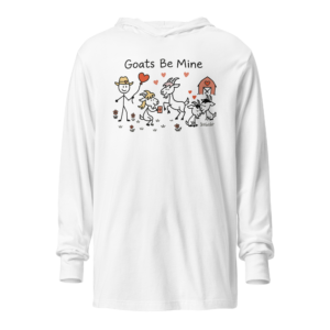 Stick Goats Rock™ – Goats Be Mine | Valentine’s Hooded Long Sleeve Tee