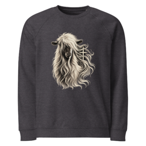 Mini Silky Fainting Goat Sweatshirt | Organic Raglan Pullover
