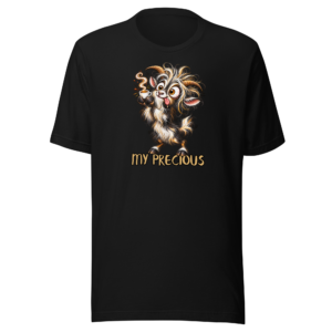Wired Willie My Precious funny coffee goat black t-shirt
