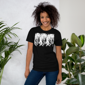 Triple Vision – Grey – Cool Goat Unisex T-Shirt | G&G