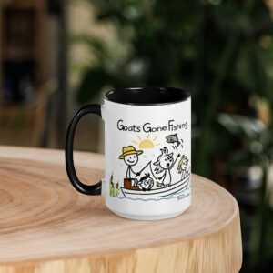 Stick Goats Rock™ - Goats Gone Fishing | 15 oz Goat Mug
