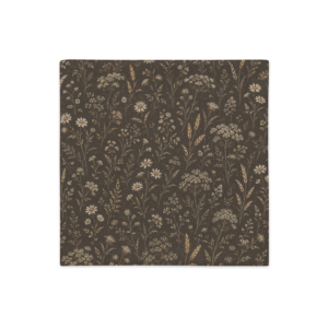 Vintage wildflower reversible brown pillow cover Faith and Farm