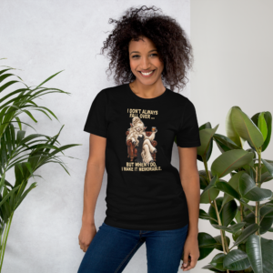 Gretel glamorous Fainting Goat in leather chair with whiskey and I Don’t Always, parody, Fall Over funny goat saying